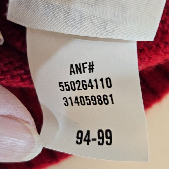 Gilly Hicks Sydney Red Cardigan Sz Small Letter Sweater Button-Up Preppy - Picture 6 of 12